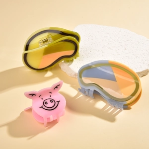 Cute pig shaped and avocado color acetate hair claws for women hair styling