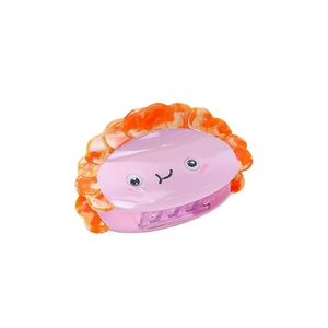 Pince à cheveux mignonne en forme de sushi crevette en résine rose pour coiffure créative