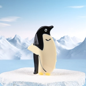 Süße Cartoon Pinguin Acetat Haarklammer Schwarz Weiß Tierform Hai Clip Mode Haarschmuck Für Damen Mädchen