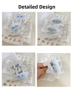 Detailed views of jellyfish hair claw clip with pearlescent finish and smooth acetate texture