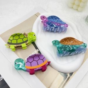 Creative Sea Turtle Hair Claw Clip Acetate Acrylic Marine Animal Hair Accessories For Women Girls Styling Strong Hold Shark Clip