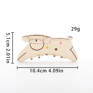 Specifiche dettagliate delle dimensioni per la molletta per capelli a cane lunga 10,4 cm