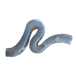 Large marble pattern wave hair claw clip with gold spring for women hair styling