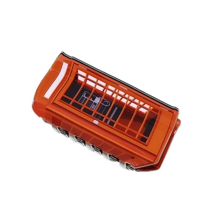 Creative red London telephone booth hair claw clip made of glossy acetate resin