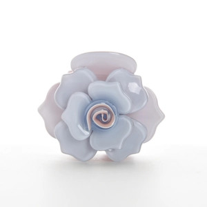 Pince à cheveux rose 3D élégante en acétate lavande et bleu rose pour la coiffure