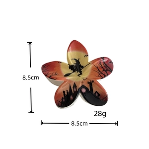 Pince à cheveux Halloween de 8,5 cm et 28g avec motifs de sorcière et de chauve-souris