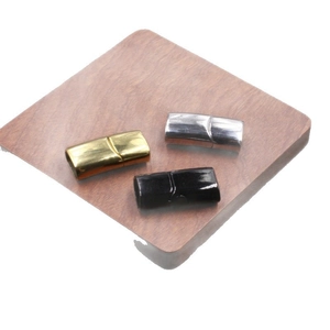 Cierres magnéticos de acero inoxidable 316 en oro, plata y negro para pulseras de bricolaje