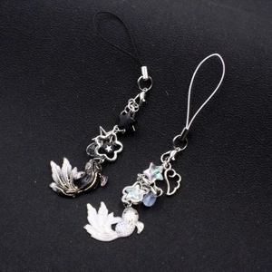 New Chinese style koi fish charms with alloy stars and acrylic beads for bags or cars