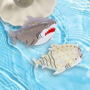 Fashion Ocean Series Shark Whale Shark Hair Claw Clips Handmade Acetate Hair Accessories For Women Daily Vacation Styling