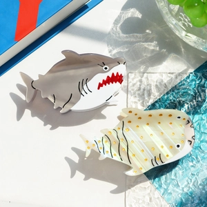 Creative ocean series shark hair claws made of premium acetate for elegant hairstyling