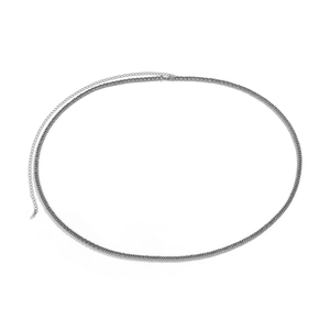 Punk silver metal body chain for men with adjustable single layer link and lobster clasp