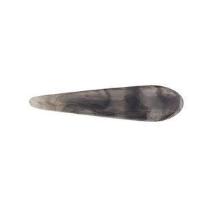Minimalist marble pattern acetate hair clip in waterdrop shape for elegant styling