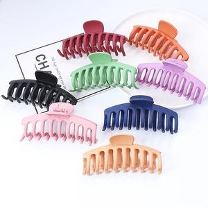 Grande Pinza per Capelli Opaca Design a Lisca di Pesce Antiscivolo Accessori per Capelli in Resina da Donna Capelli Folti