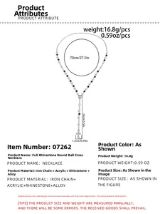 Detailed view of silver hip-hop necklace with full drill ball beads and cross pendant