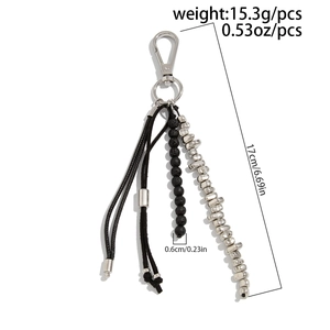 Detail der Metall Herzanhänger Kette mit Maßen 17cm und Gewicht 15,3g für Taschen