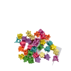 Kleurrijke mini bloem haarclips in macaron tinten voor meisjes haarstyling accessoires