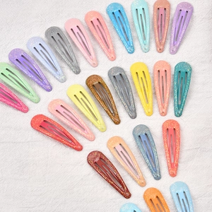 Set de pinzas para el cabello brillantes en colores pastel para niñas