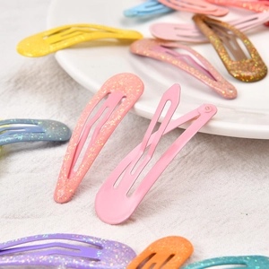 BB-Haarklammern für Mädchen in Macaron-Farben mit Glitzer- und Matt-Finish im Set