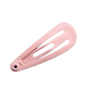 50er Set bunte Kinder-Haarclips in Bonbonfarben mit rosa Lackierung für Mädchen