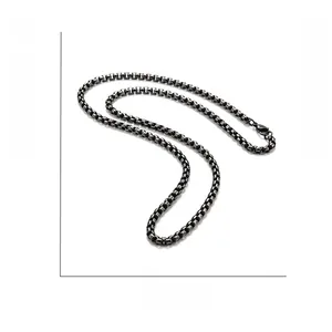 Collier chaîne maille vénitienne en acier inoxydable poli pour homme pesant 35g au style vintage