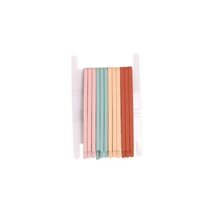 Morandi color matte bobby pins set in pink and green for girls sweet hair accessories