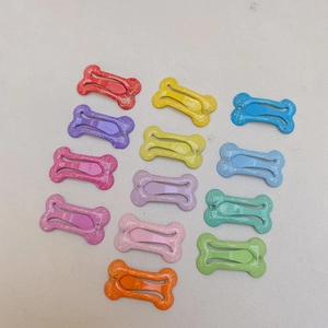 Fermagli per Capelli a Forma di Osso in Metallo Glitter Mini Color Caramella Fermagli BB Antiruggine per Bambini Animali