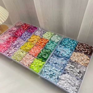 3cm mini colorful metal BB hair clips set in rainbow colors for DIY dog grooming