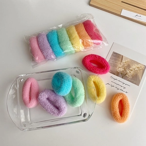 Ensemble de chouchous colorés arc-en-ciel à haute élasticité pour filles et femmes