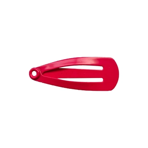 Mini barrette BB rose foncé 2cm en métal avec finition laquée sur fond blanc uni