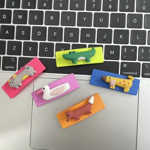 Lot de 5 pinces à cheveux colorées avec animaux de dessin animé comme crocodile et chat
