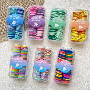 Elastici per Capelli Colore Caramella Supporto Coda Cavallo Senza Cuciture Senza Danni Accessori Capelli Artigianali Dolci per Bambine Ragazze