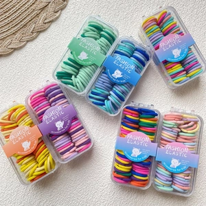 Elastici per capelli colorati ad alta elasticità per bambine in vari colori caramella