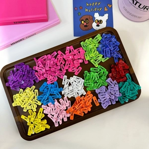 Minimalist Metal Snap Hair Clips For Kids Women Painted Square BB Clips Cute Geometric Hairpin Accessory Colorful Jewelry