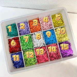 Mini 2cm square enamel snap hair clips set with 15 colorful colors in a storage box
