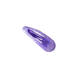 Purple glitter 3cm BB hair clip with sparkly sequins for girls and kids daily styling