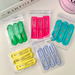 Lot de 3 barrettes à cheveux mates macaron aux couleurs pastel acidulées pour femmes et filles