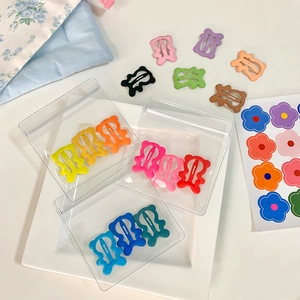 Lindas pinzas para el cabello de oso mate en colores caramelo vibrantes para niñas