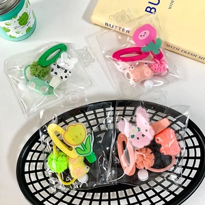 Süßer Cartoon Kinder Haarschmuck Acryl Tulpe Frosch Hase Haarspangen Und Haargummis Für Mädchen Haardekoration
