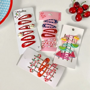 Simpatici Fermagli per Capelli per Bambini Dolce Frutta Motivo Floreale Lega BB Clips per Ragazze Accessori per Capelli