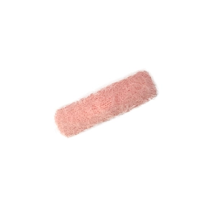 Fuzzy pink teardrop hair clips with soft faux mink fur texture for sweet girl hairstyle