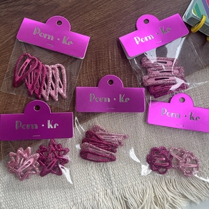 Barrettes à Cheveux à la Mode pour Enfants Avec Formes d'Étoile Cœur Fleur de Paillettes Pinces à Cliquer en Métal Colorées pour Décoration Quotidienne