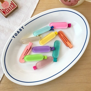 Lot de barrettes à cheveux ovales mates colorées pour filles aux tons de bonbons