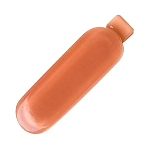 Barrette à cheveux ovale en résine orange vif couleur bonbon pour filles élégantes