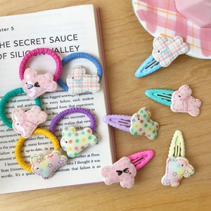 Barrettes et Élastiques à Cheveux Lapin de Dessin Animé pour Enfants Filles en Plastique Résine Accessoires de Cheveux