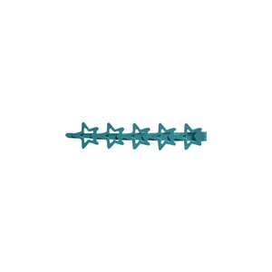 Minimalist blue star-shaped hairpin accessory with matte finish five-star design