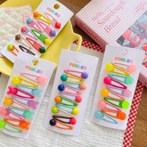 Lindas Pinzas para el Cabello BB de Colores de Dulces para Niños Dibujos Animados Ratón Forma Geométrica Niñas Accesorios
