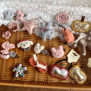 Ensemble d'accessoires cheveux mignons faits main avec pinces étoile et lapin pour enfants