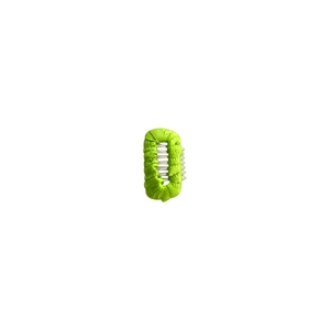 Cute candy-colored square green knitted hair claw clip with sweet cartoon style