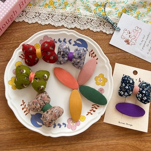 Barrettes à fleurs pour filles sur plateau en céramique vintage accessoires cheveux
