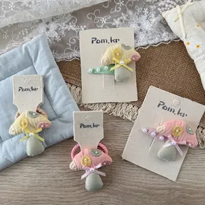 Süße Handgefertigte Stoff Pilz Haarklammern Und Haargummis Mit Künstliche Perlenschleife Niedliche Pastorale Kinder Mädchen Haarschmuck